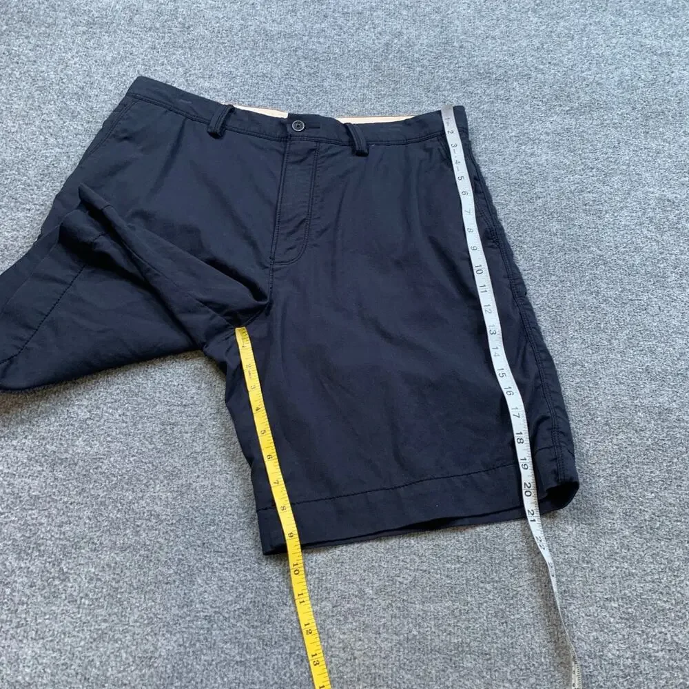 Tommy Bahama Shorts Mens 36 Navy Blue Cotton Blend Stretch Flat Front Chino Golf